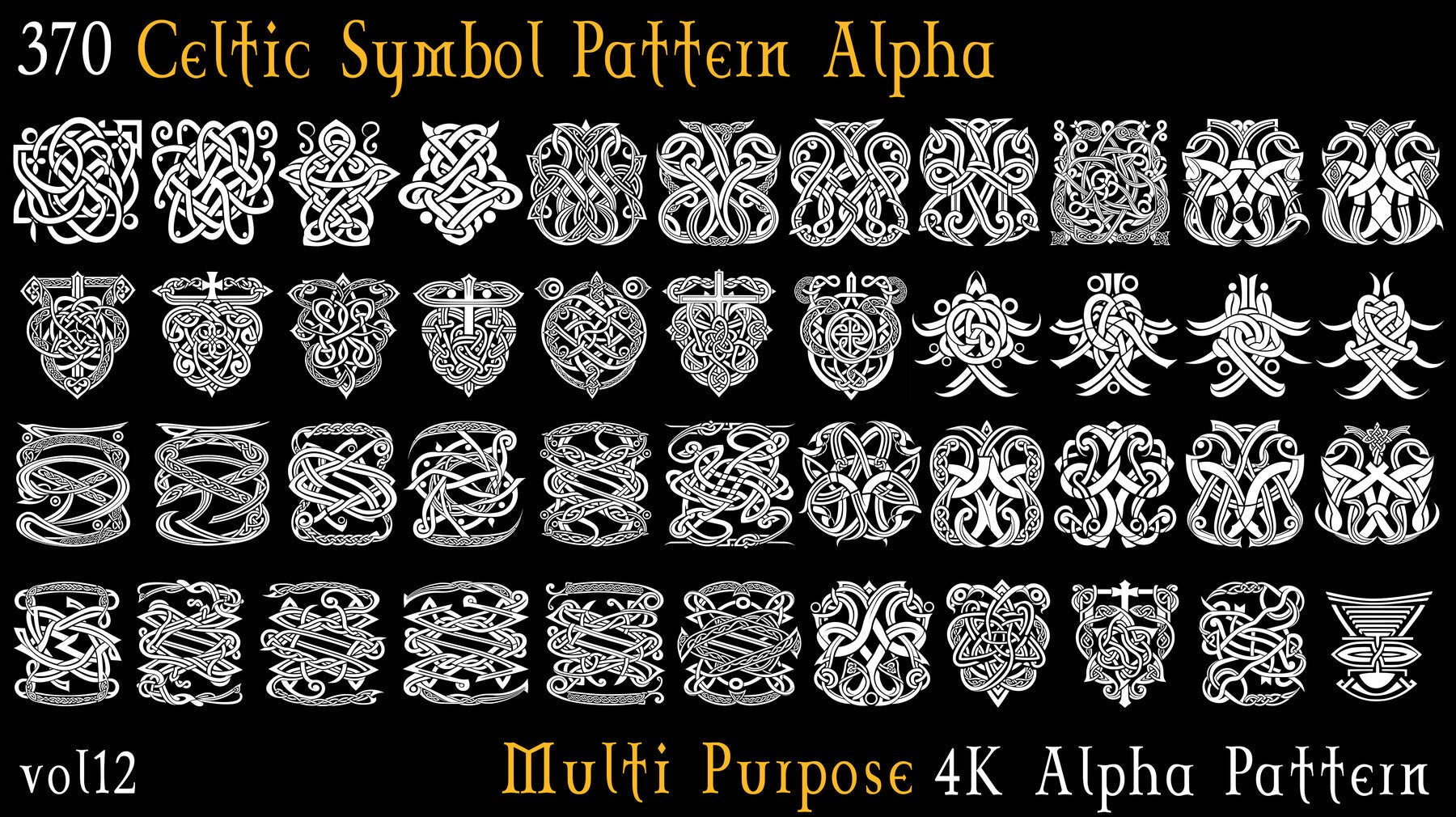 370 Celtic Symbol Pattern Alpha - Vol12