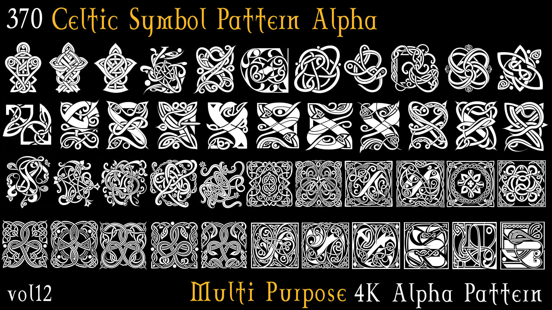 370 Celtic Symbol Pattern Alpha - Vol12