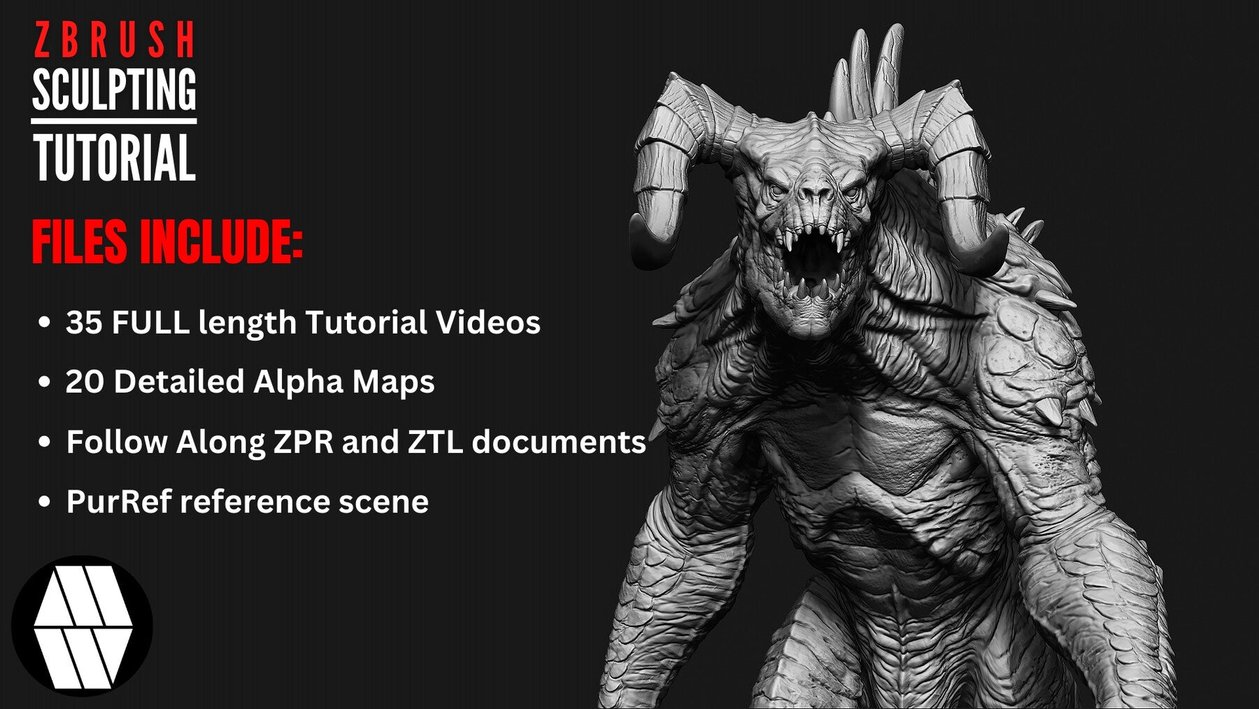 MLW Creative - ZBRUSH Sculpting Tutorial - Fallout: 'DeathClaw'