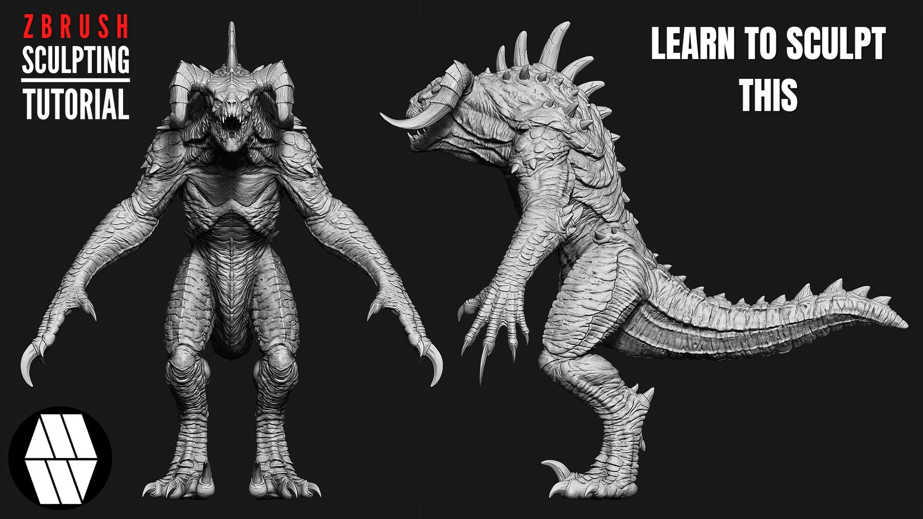 MLW Creative - ZBRUSH Sculpting Tutorial - Fallout: 'DeathClaw'