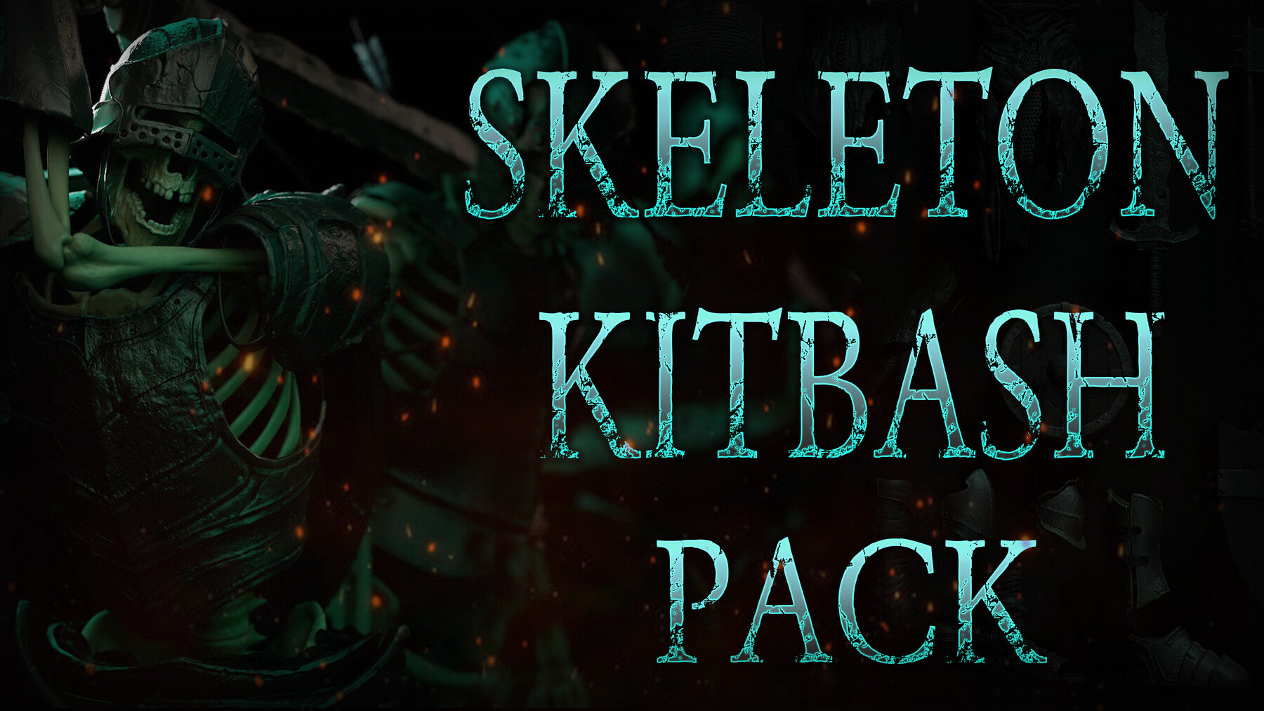 Zbrush + Blender - Skeleton KitBash Mega Pack