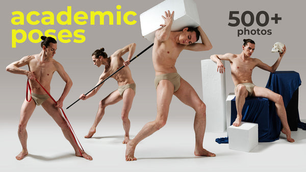 500+ Academic Male Poses - Reference Image