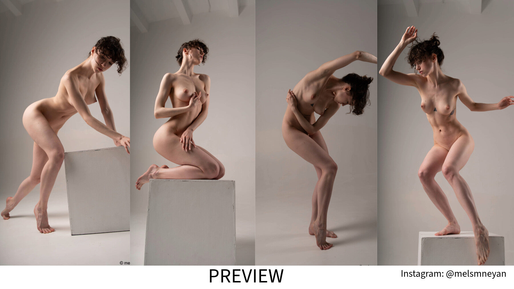 Pose Muse II Nude Female Reference Images 800+(360 Rotatable Images)