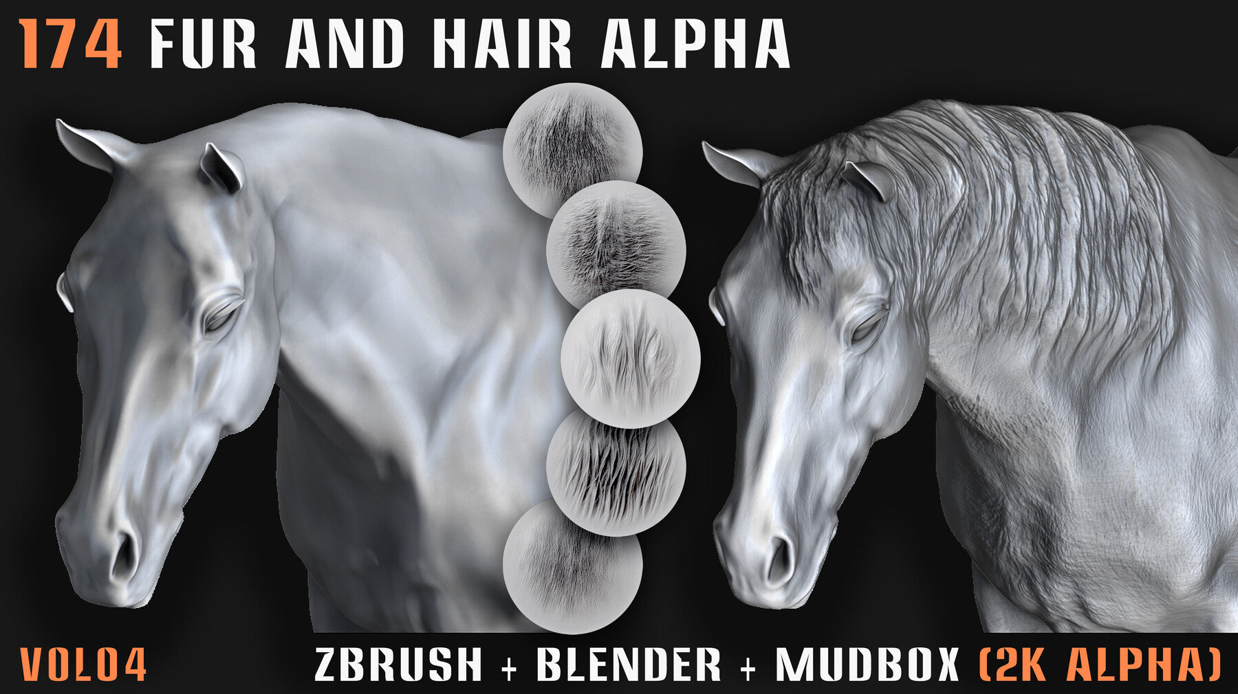 174 Animal Fur and Hair Alphas - Vol. 04