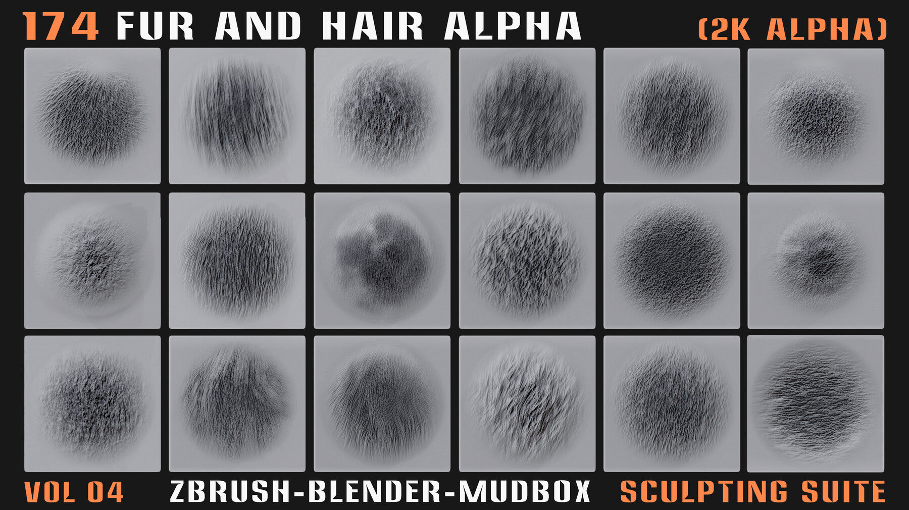 174 Animal Fur and Hair Alphas - Vol. 04