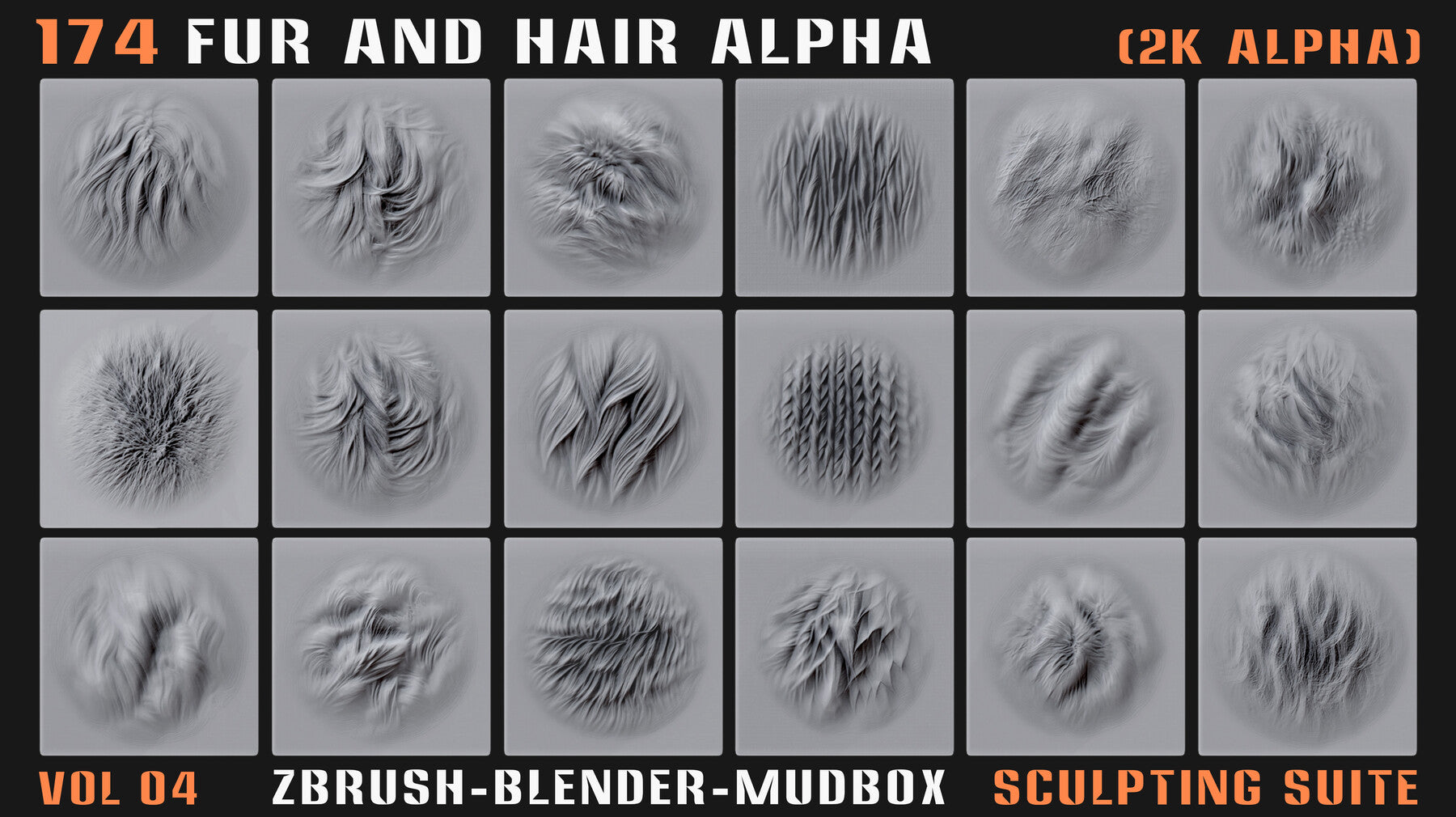 174 Animal Fur and Hair Alphas - Vol. 04