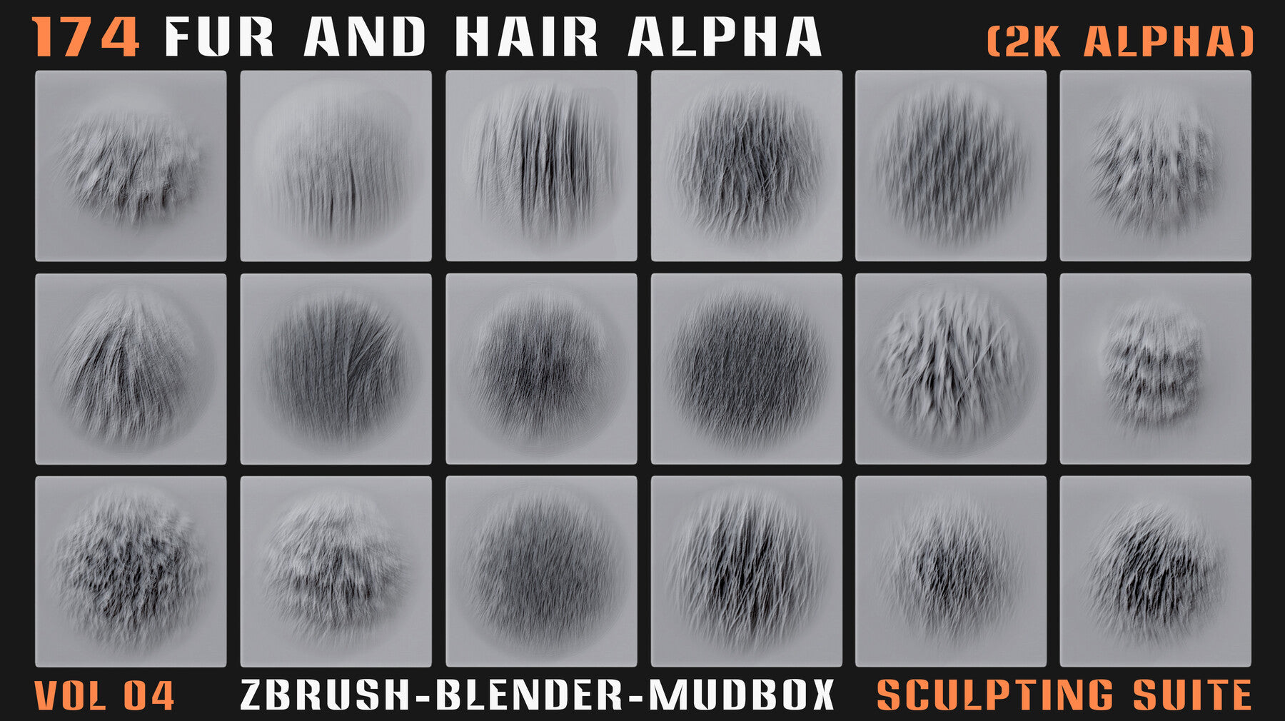 174 Animal Fur and Hair Alphas - Vol. 04