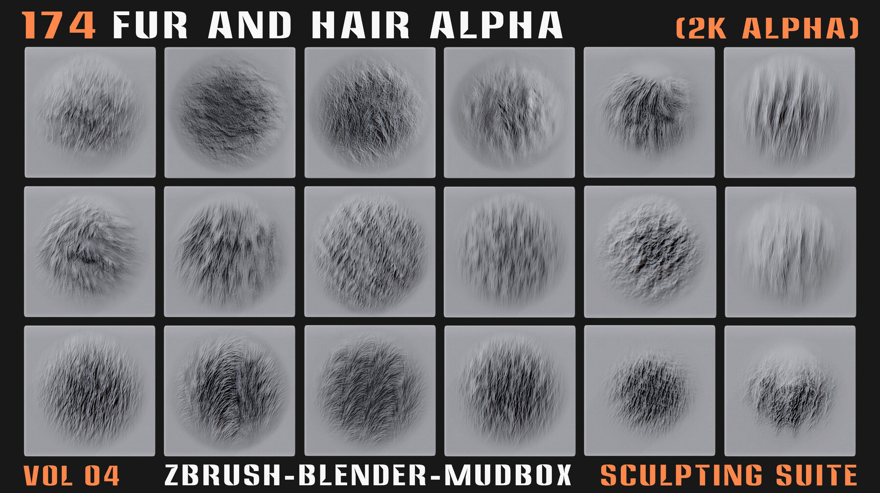 174 Animal Fur and Hair Alphas - Vol. 04