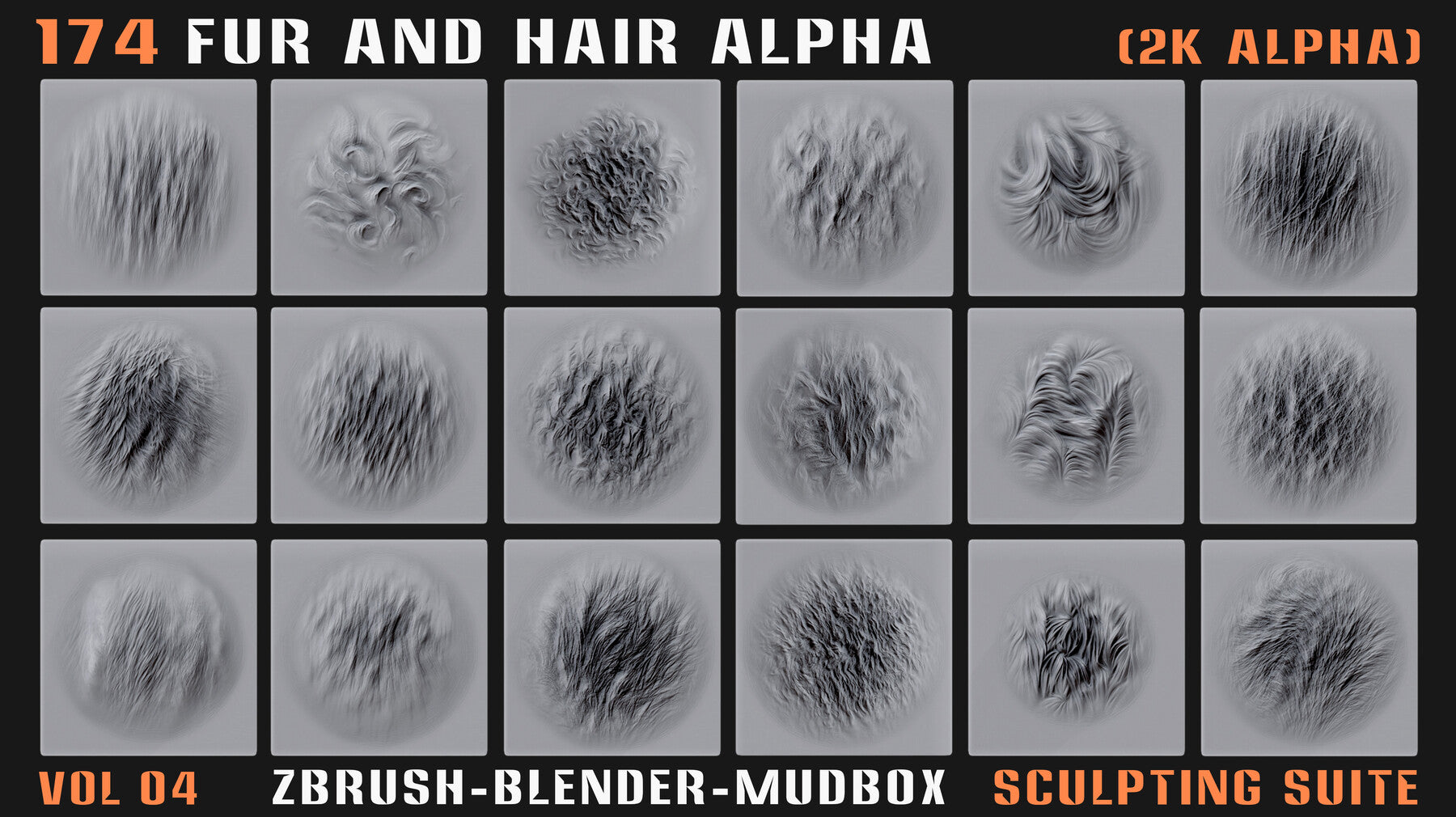 174 Animal Fur and Hair Alphas - Vol. 04