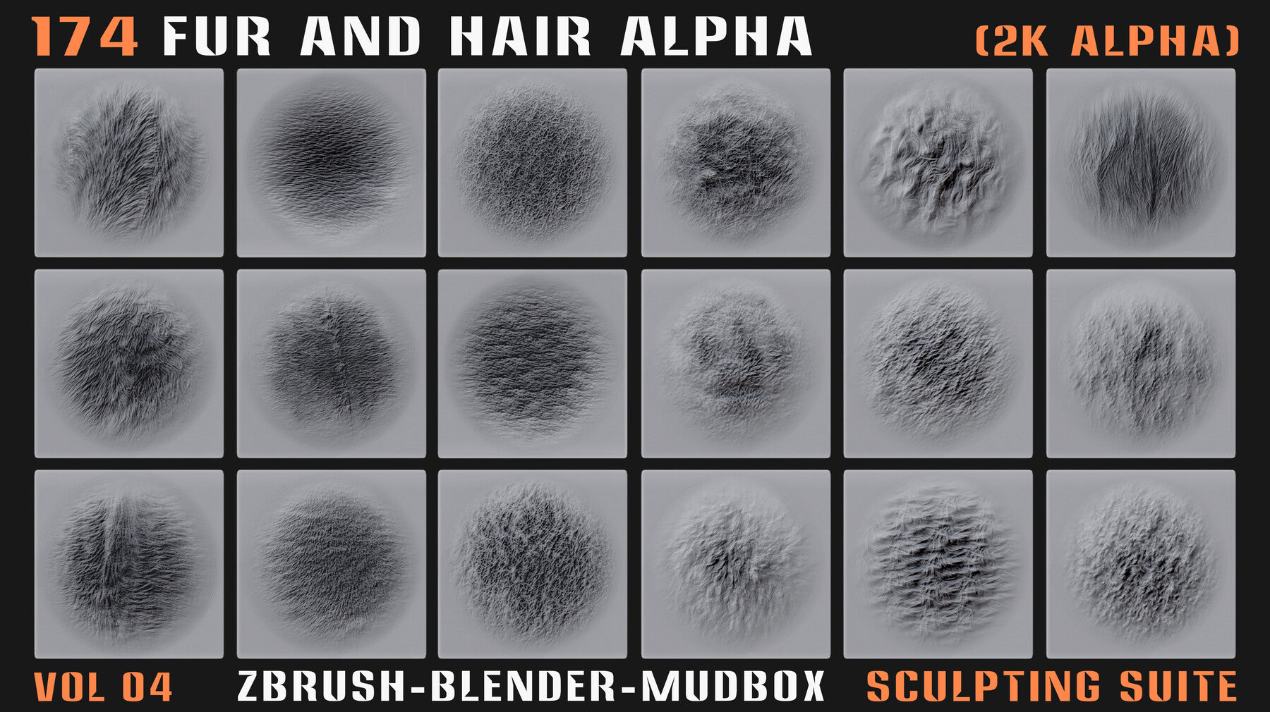 174 Animal Fur and Hair Alphas - Vol. 04