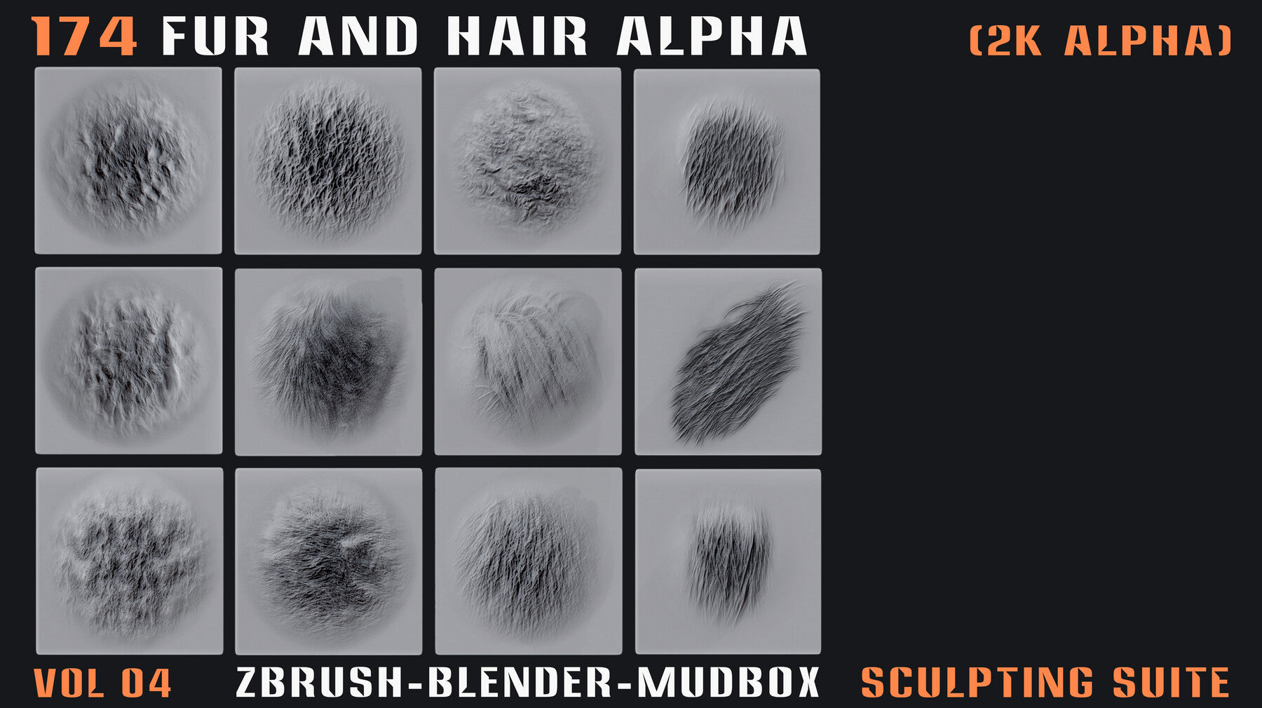 174 Animal Fur and Hair Alphas - Vol. 04