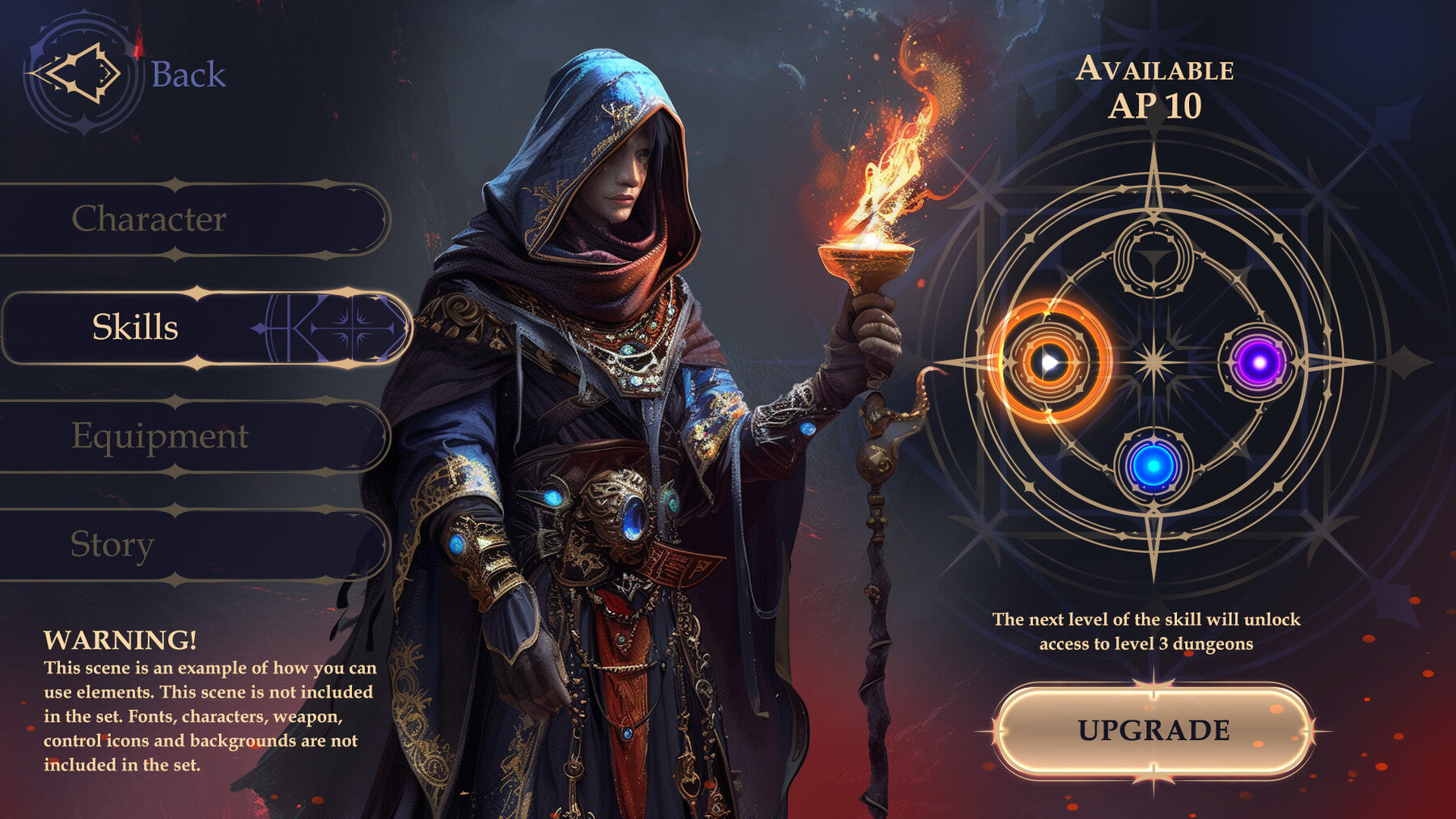 Dark Fantasy UI Set