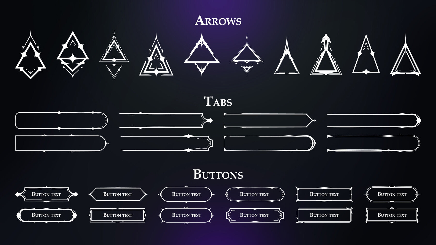 Dark Fantasy UI Set