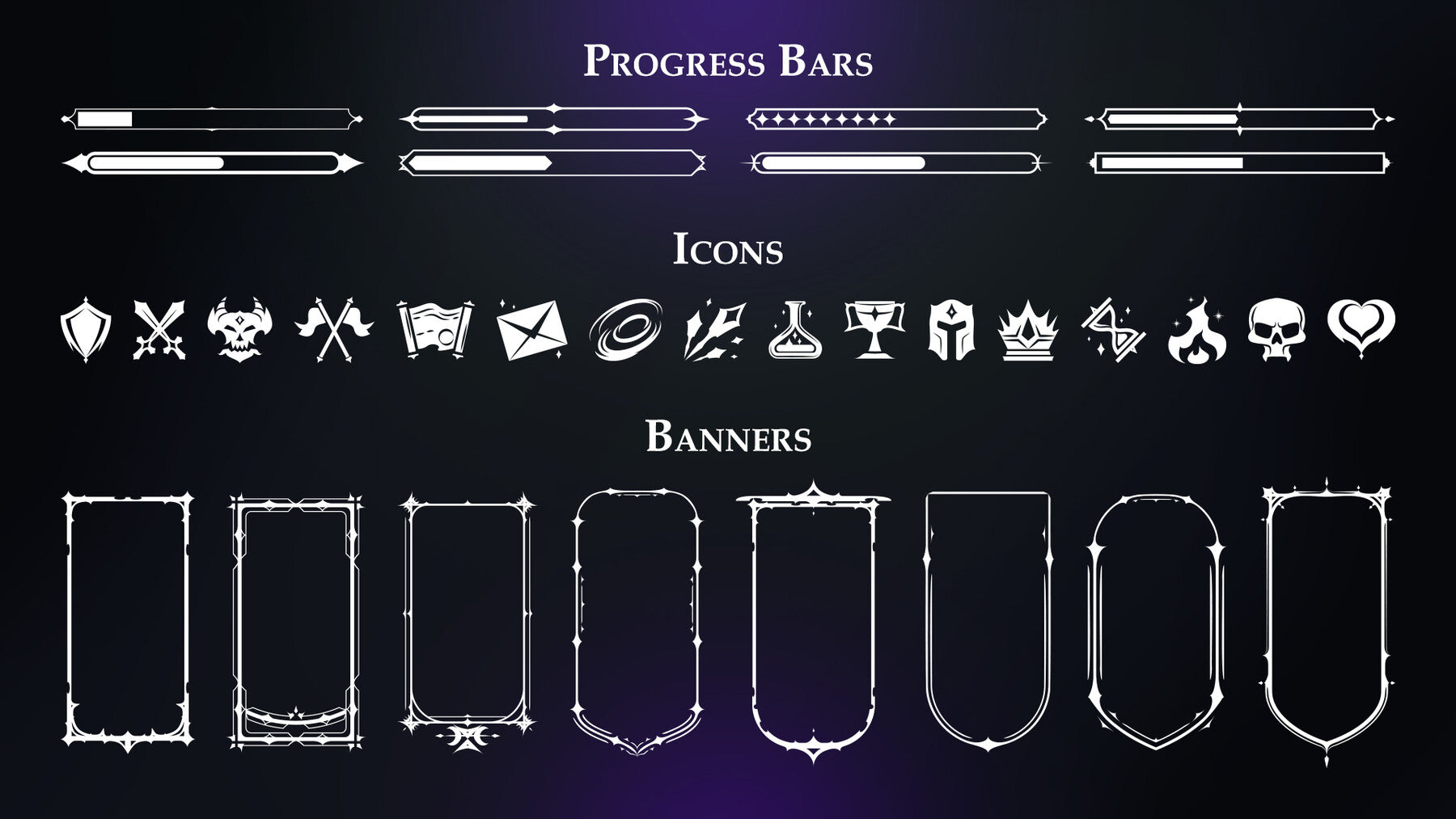 Dark Fantasy UI Set