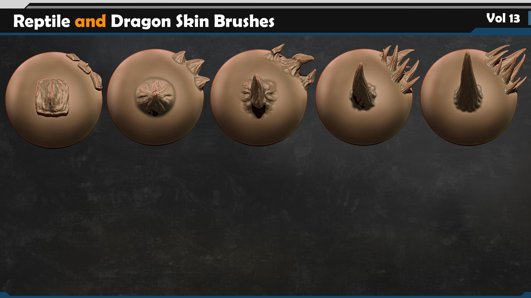 Reptile and Dragon Scale Brushes Vol 13