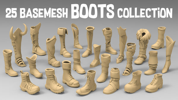 25 basemesh boots collection