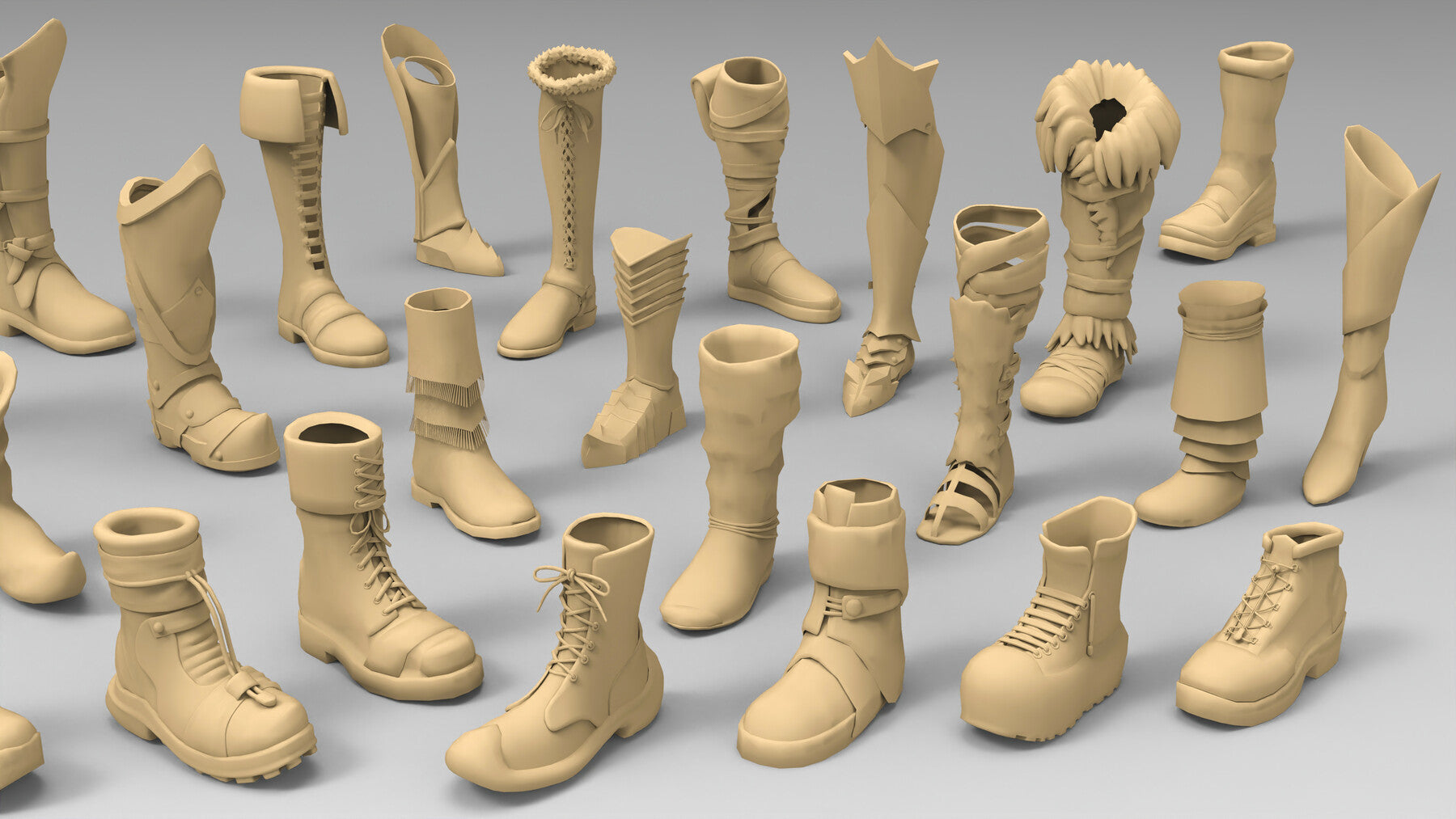 25 basemesh boots collection