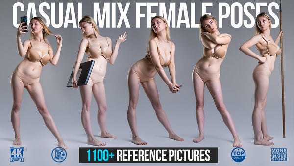 1100+ Casual Mix Female Poses