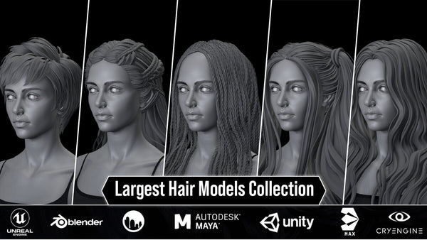 40 Stylized 3d Hair Models 90% Discount Massive Alma Sale | Ends Very Soon