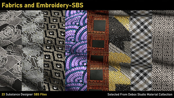 Fabrics and Embroidery-SBS Files