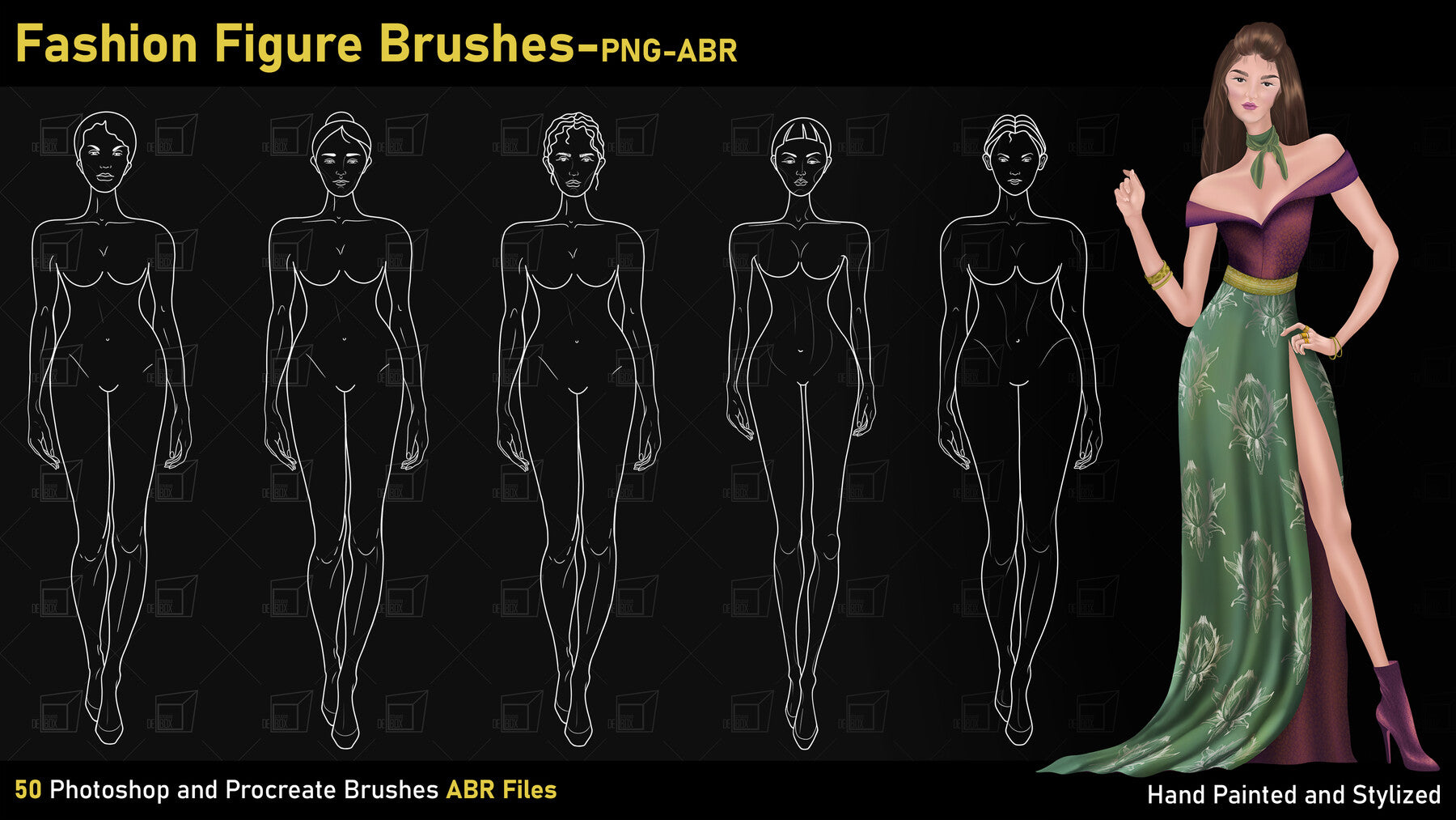 Fashion Figure Brushes-PNG-ABR