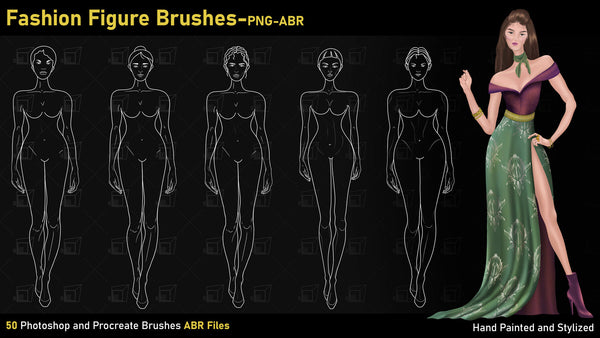 Fashion Figure Brushes-PNG-ABR