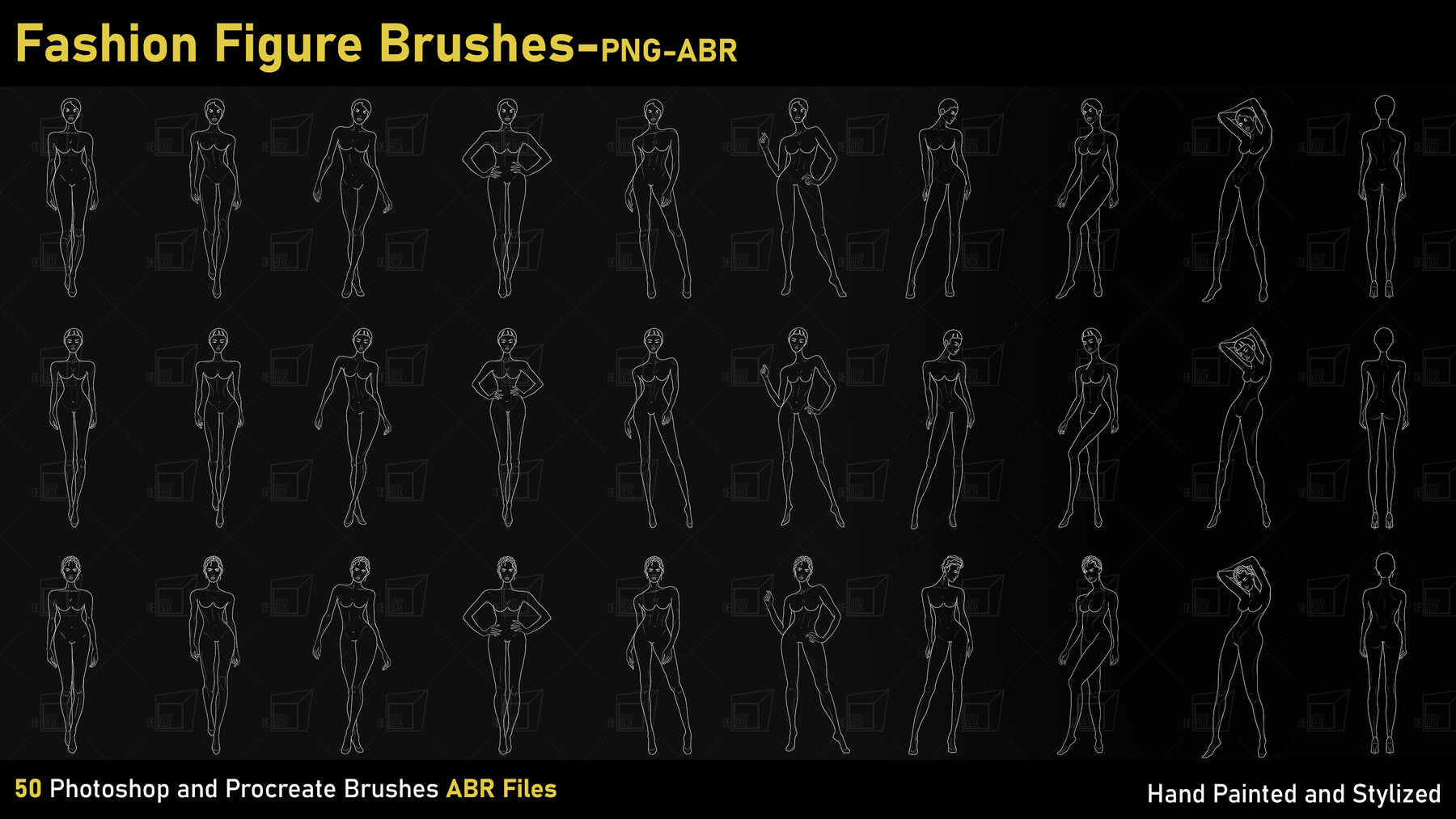 Fashion Figure Brushes-PNG-ABR