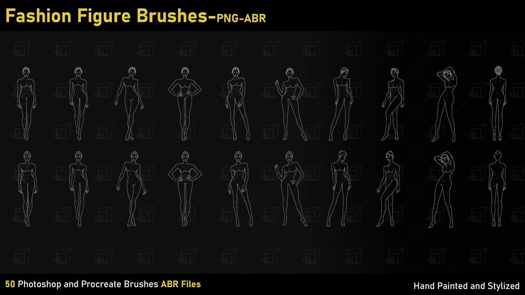 Fashion Figure Brushes-PNG-ABR