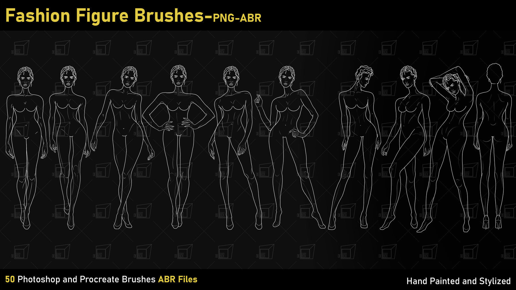 Fashion Figure Brushes-PNG-ABR