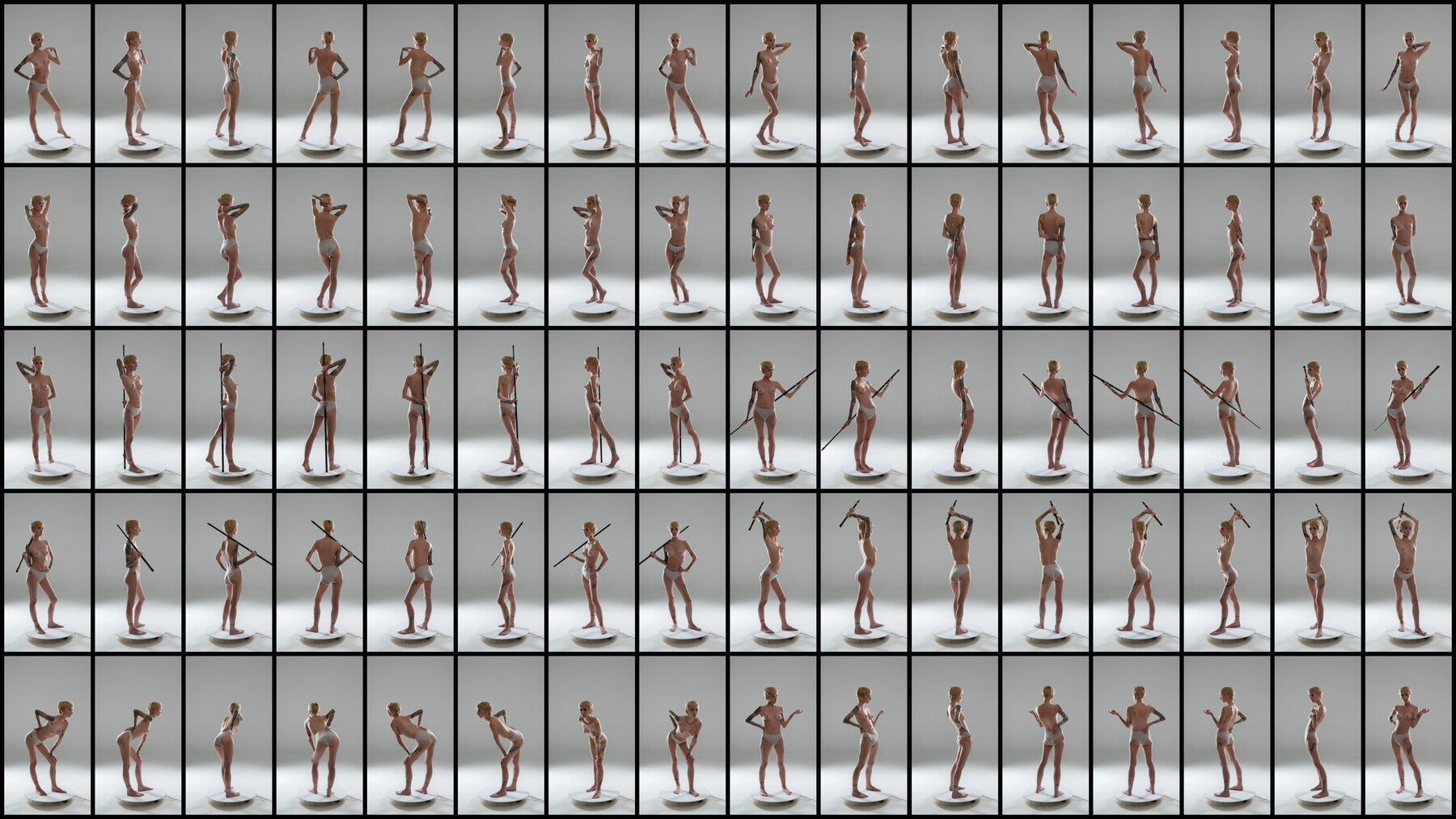 390+ Different Light 360 - Sketching Female Poses