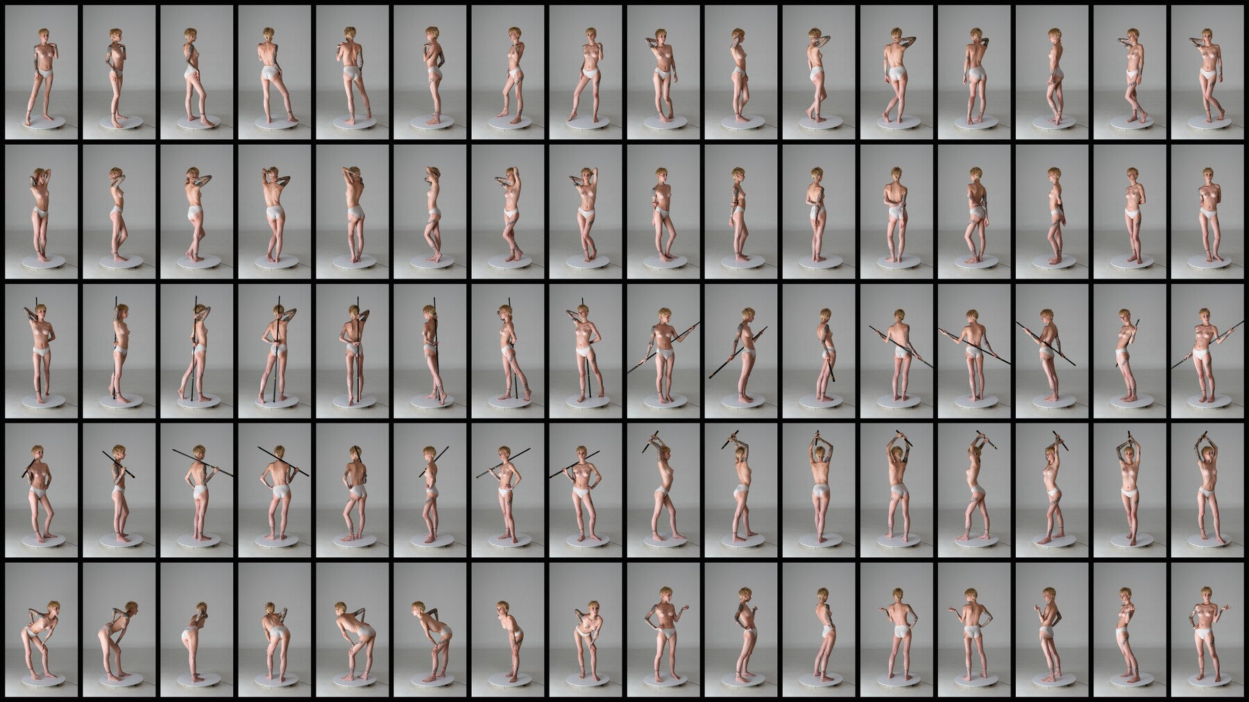 390+ Different Light 360 - Sketching Female Poses