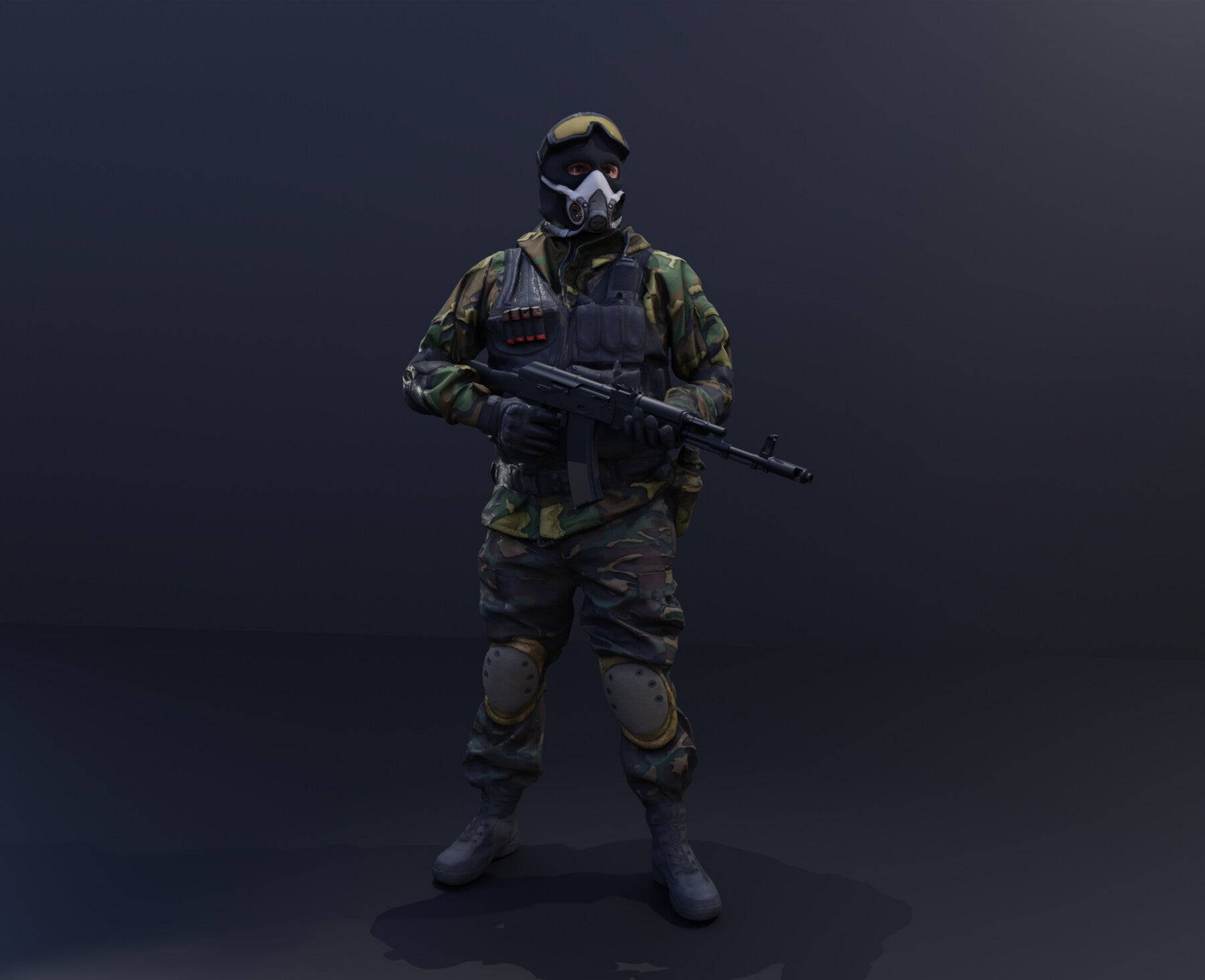 3D Scanned Commando Soldier