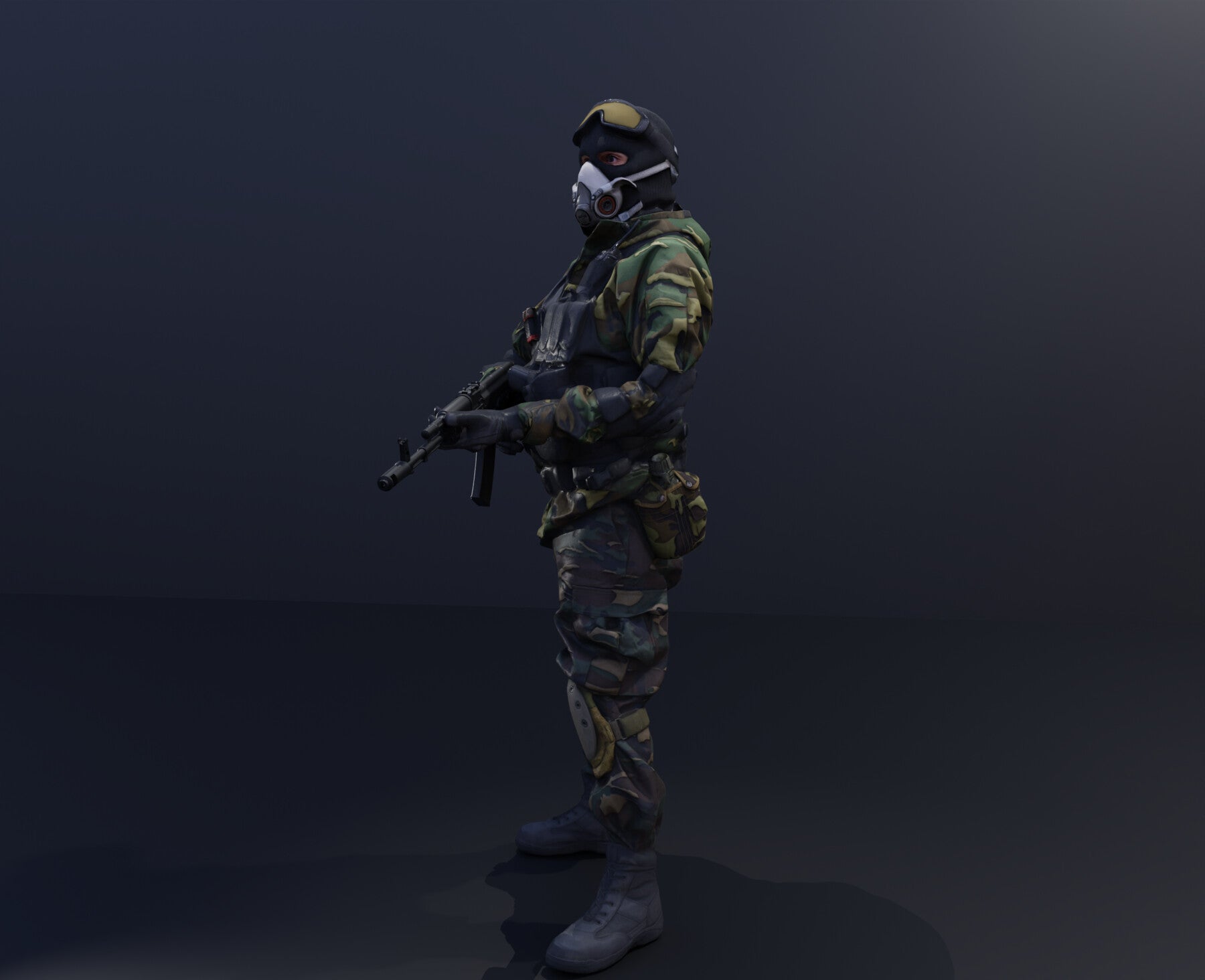 3D Scanned Commando Soldier