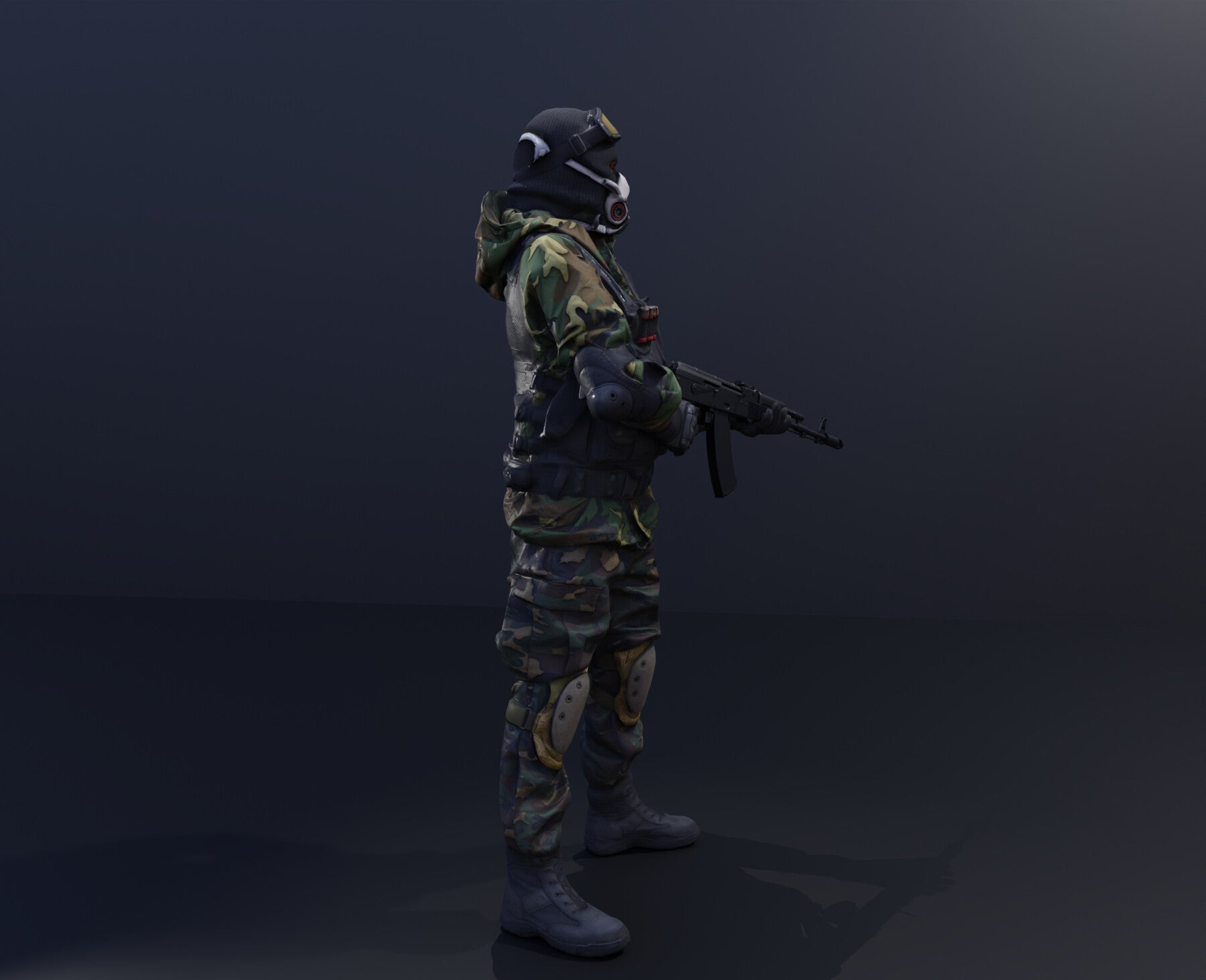 3D Scanned Commando Soldier