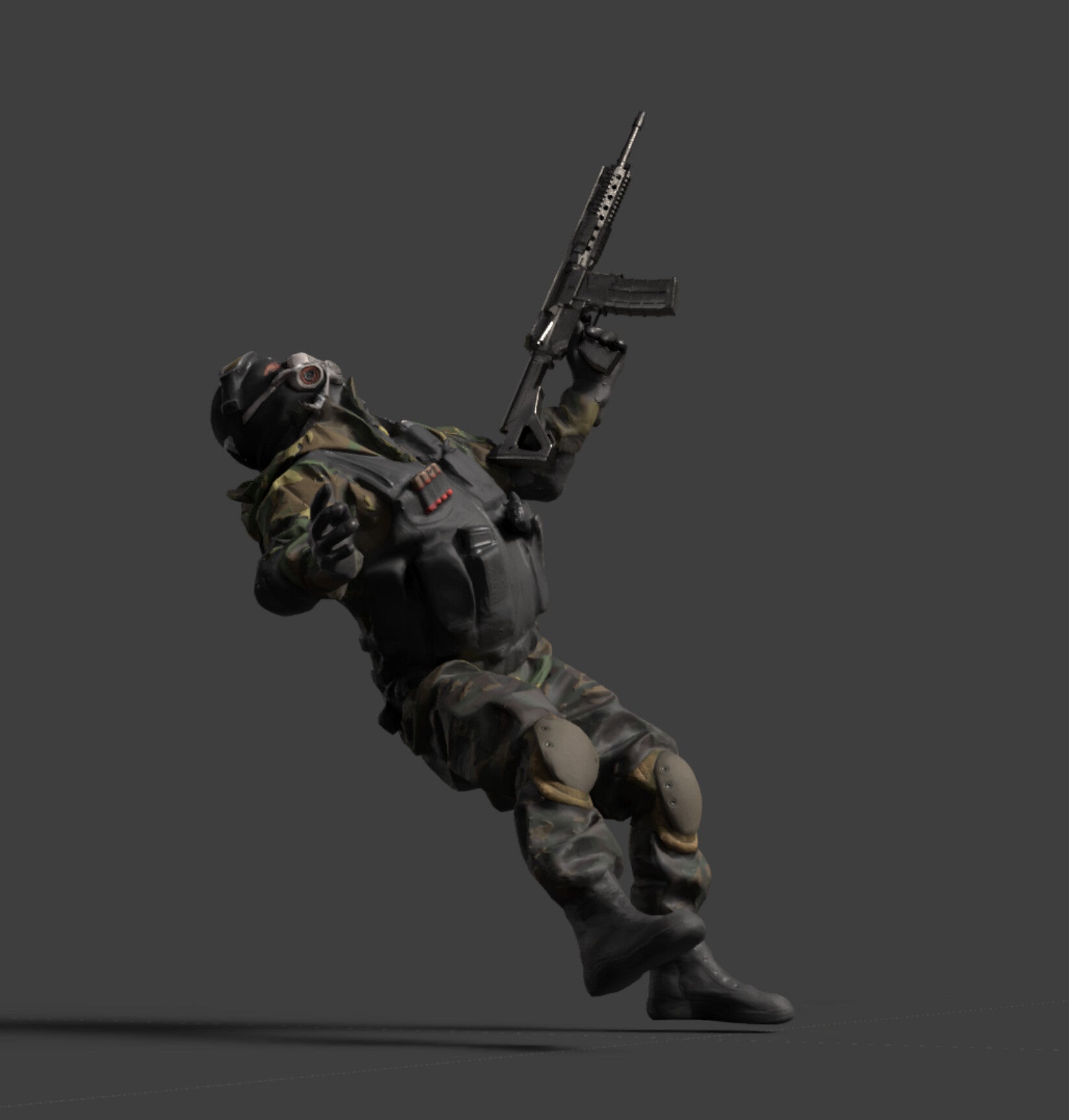 3D Scanned Commando Soldier