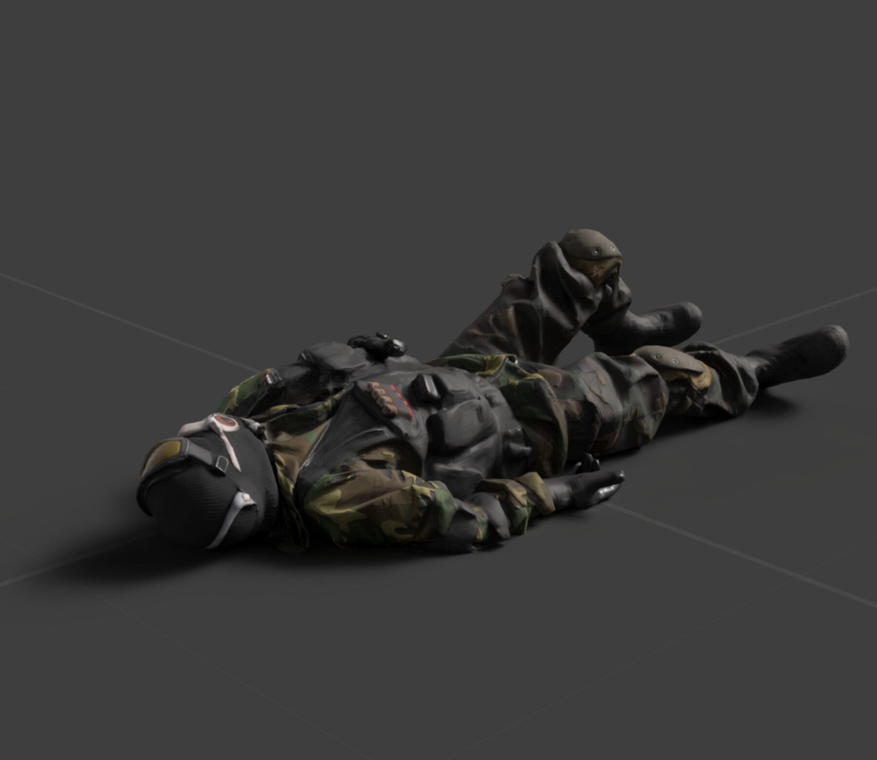 3D Scanned Commando Soldier