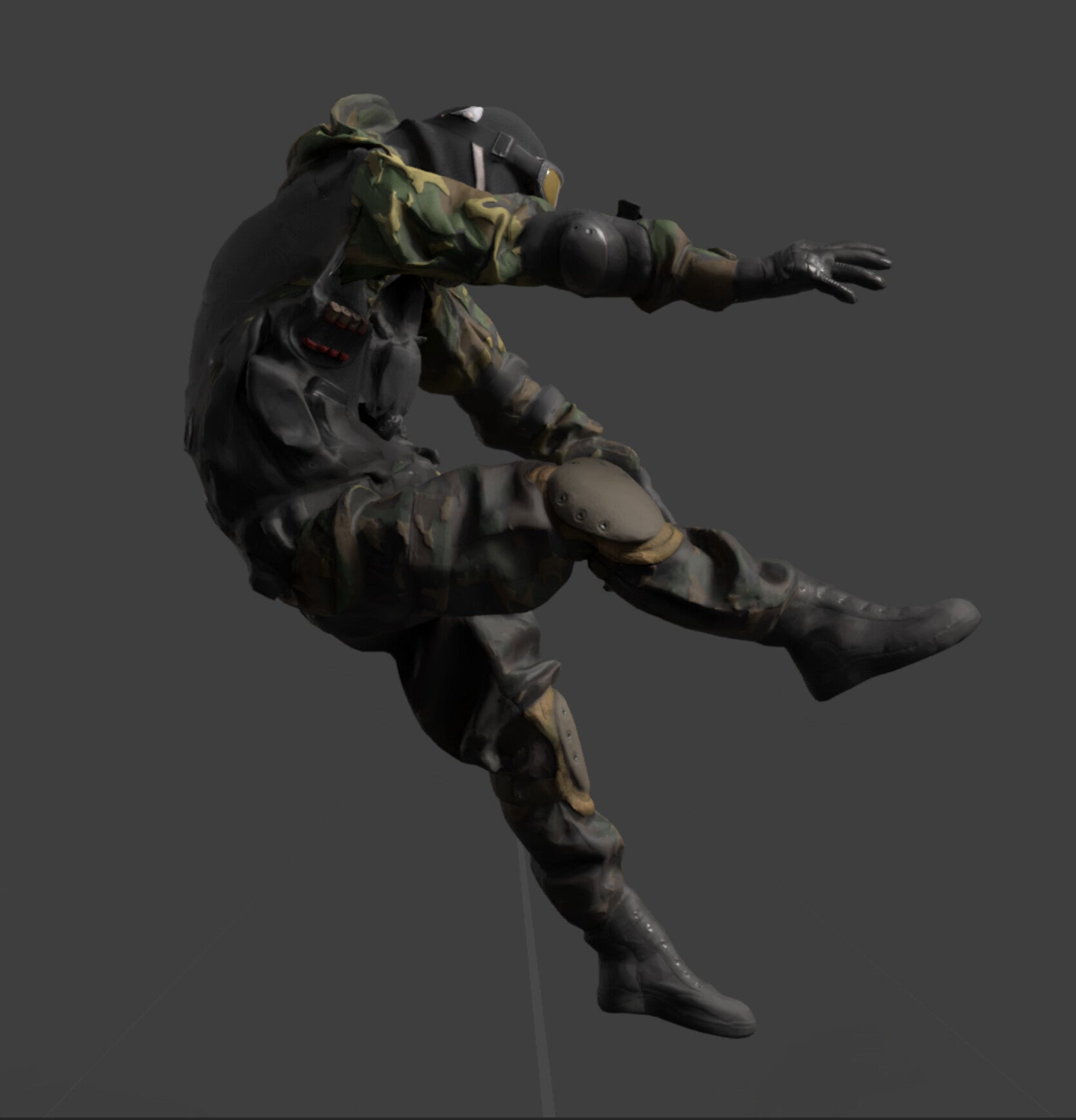 3D Scanned Commando Soldier