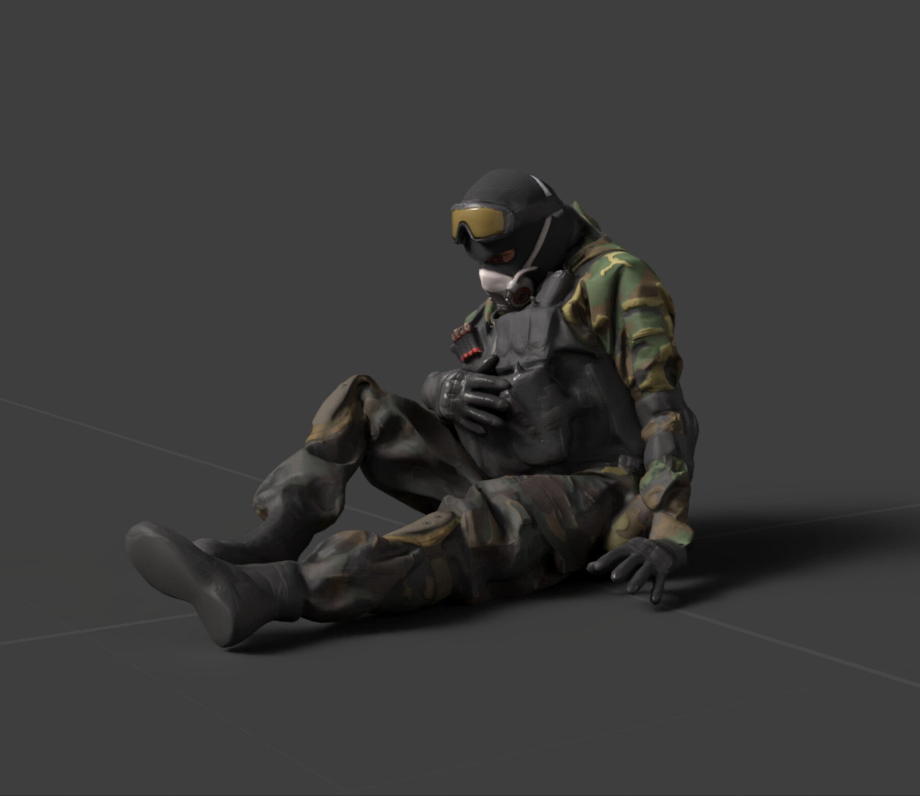 3D Scanned Commando Soldier