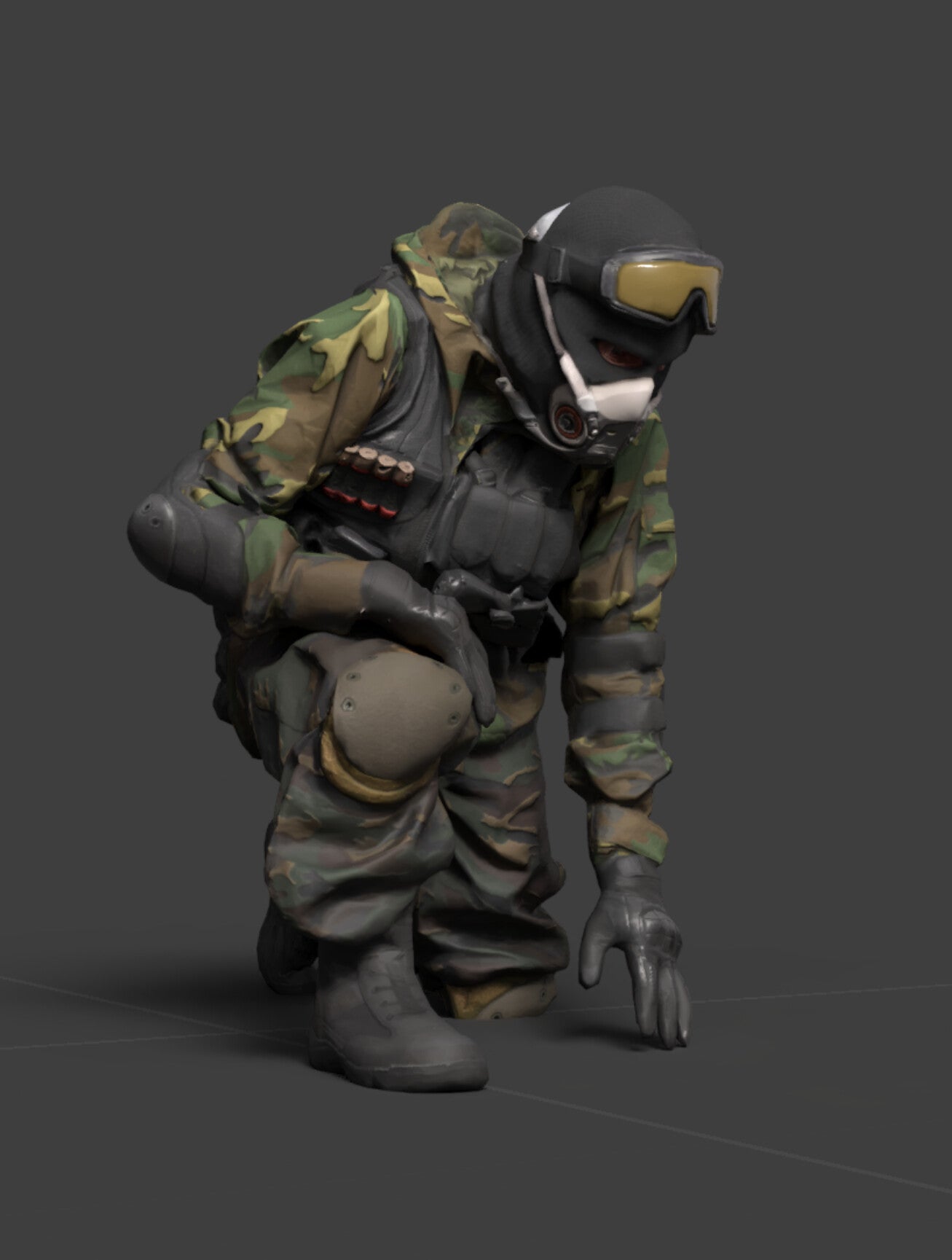 3D Scanned Commando Soldier