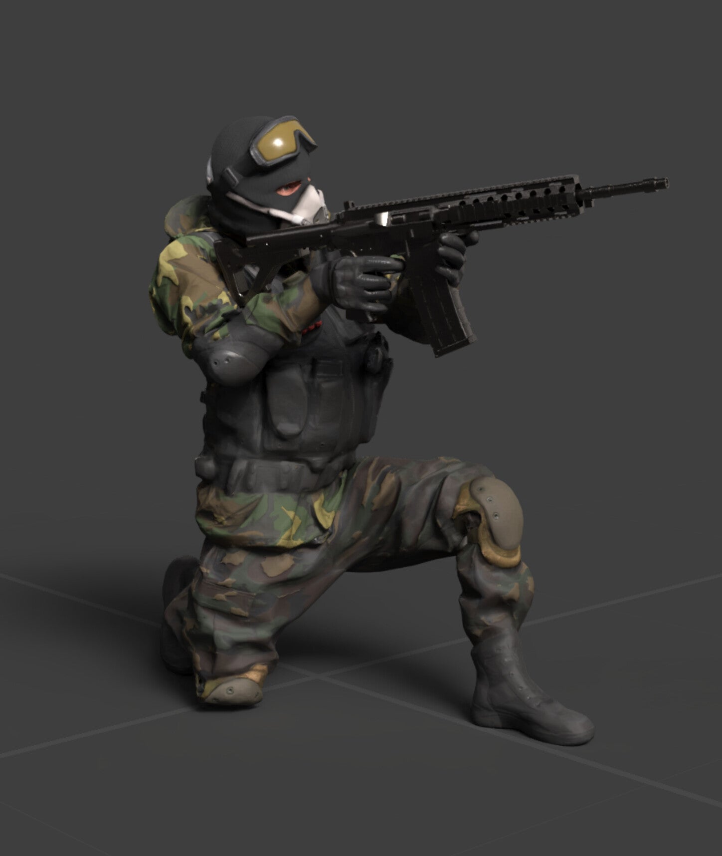 3D Scanned Commando Soldier