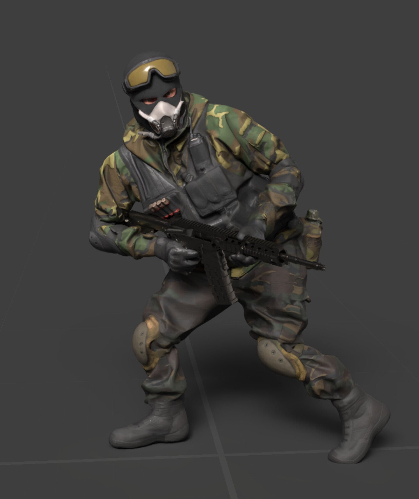 3D Scanned Commando Soldier