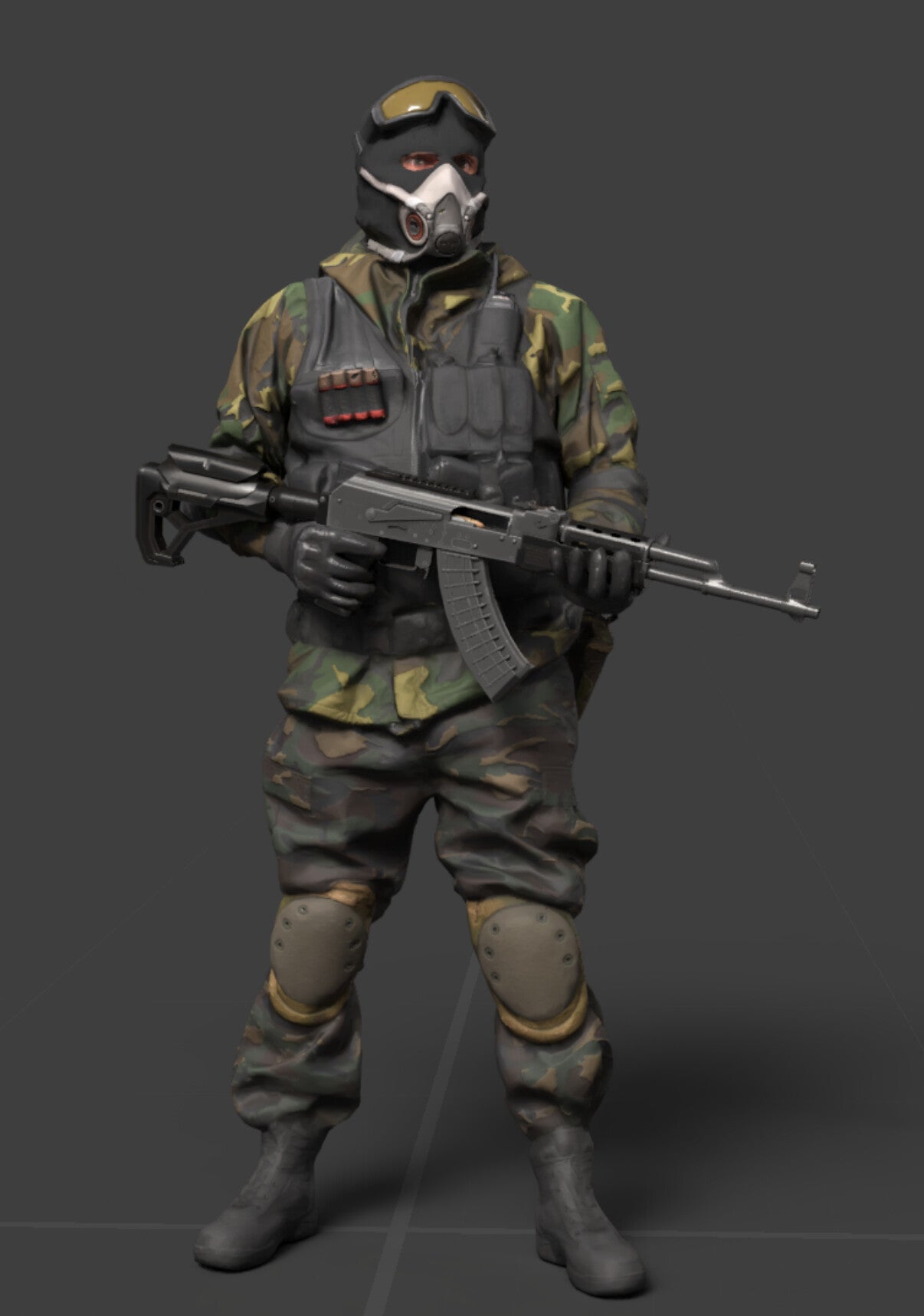 3D Scanned Commando Soldier