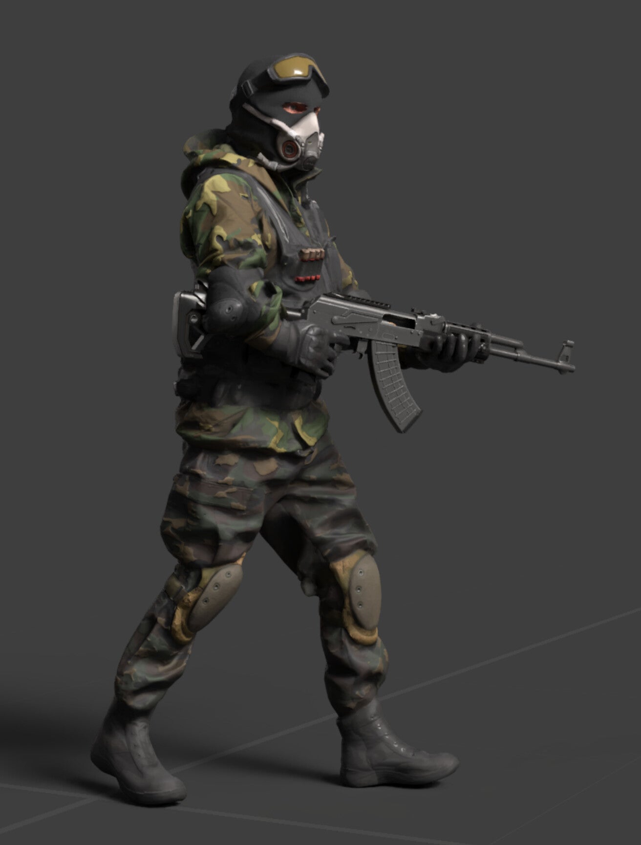 3D Scanned Commando Soldier