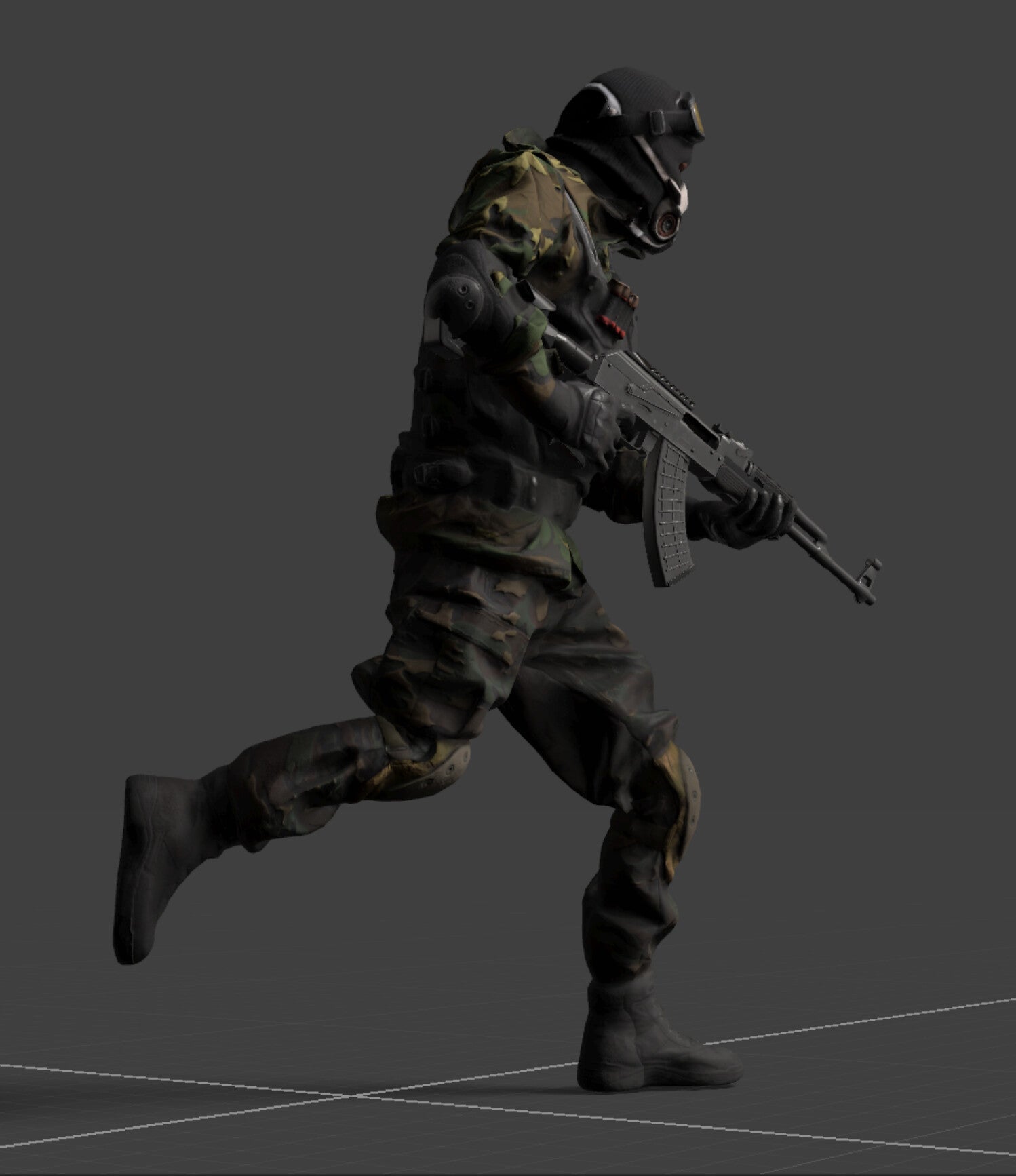 3D Scanned Commando Soldier