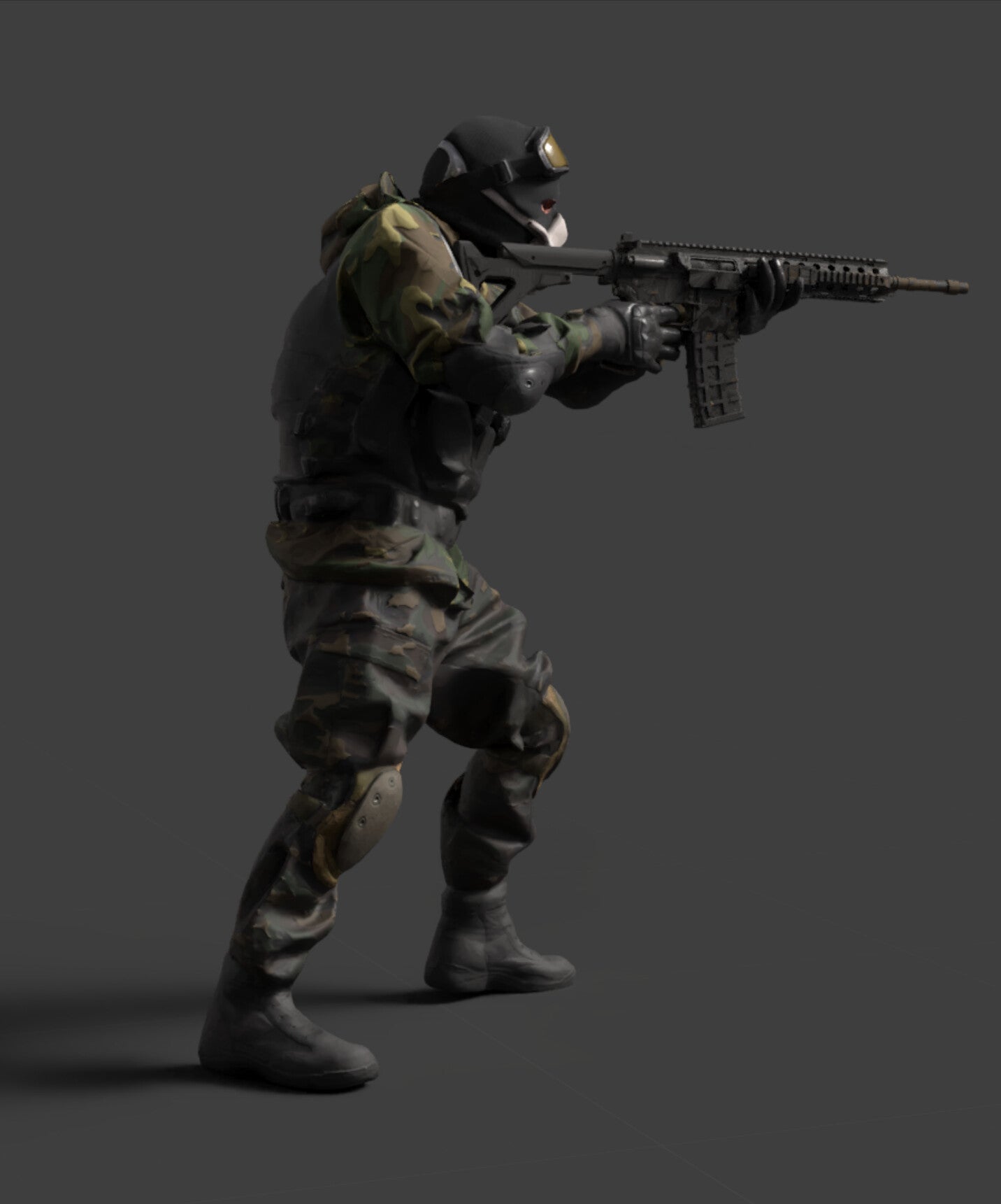 3D Scanned Commando Soldier