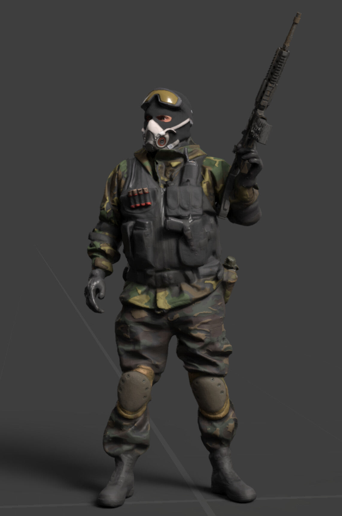 3D Scanned Commando Soldier