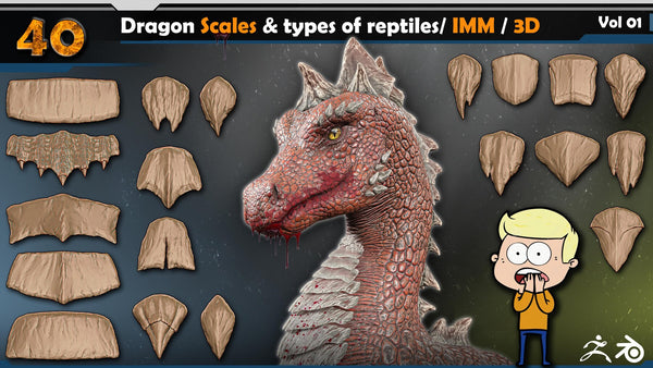 Dragon Scales & types of Reptiles Vol 01