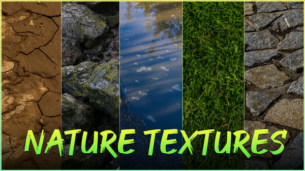 Nature Textures- Photo Reference Pack For Artists 695 JPEGs