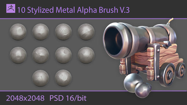 Stylized Metal Brush V.3