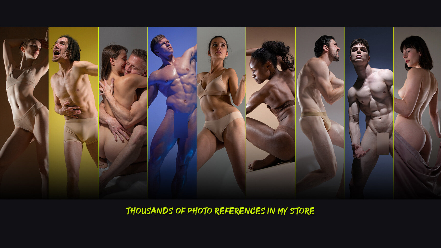 Art Poses - Reference Photo Pack For Artists 651 JPEGs